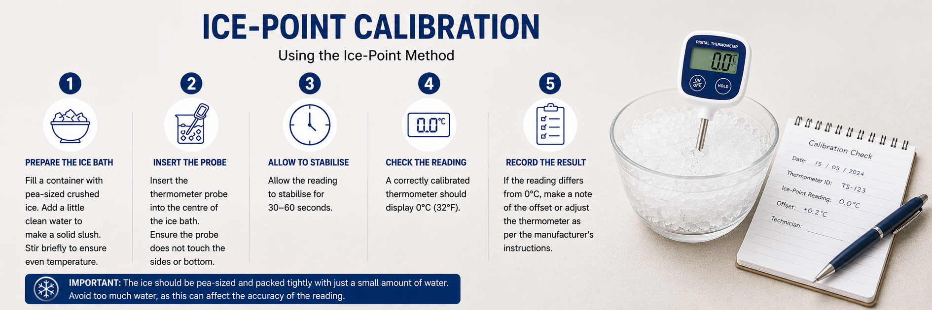 🧊 The Ice-Point Method: Simple, Reliable Thermometer Calibration — The ...