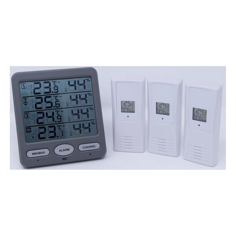 TFA KLIMA-MONITOR Wireless Thermo-Hygrometer with 3 Transmitters - The Temperature Shop