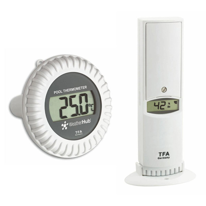 WEATHERHUB Temperature/Humidity Transmitter with Pool Sensor - The Temperature Shop