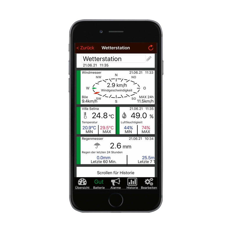 WeatherHub Weather Station Set with climate, rain gauge and wind sensor - The Temperature Shop