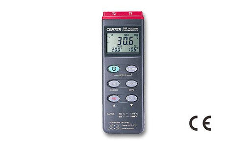 Center 306 Dual Input T/C Thermometer with Logging - The Temperature Shop