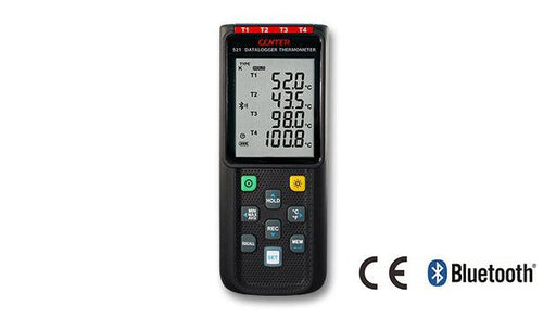 Center 521 4-channel T/C Thermometer, Logging and BLE - The Temperature Shop