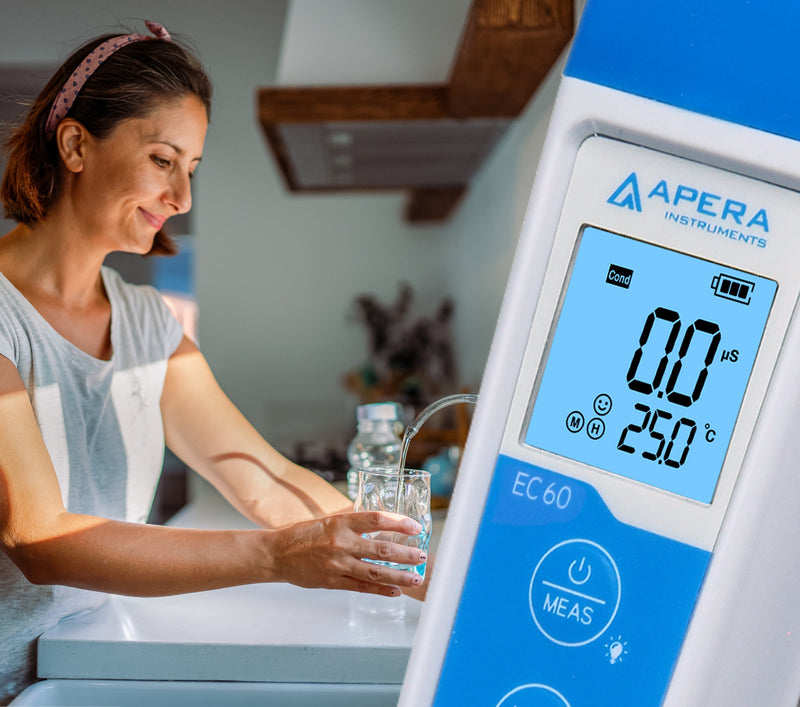 Apera EC60 Conductivity/TDS/Salinity Pocket Tester Kit