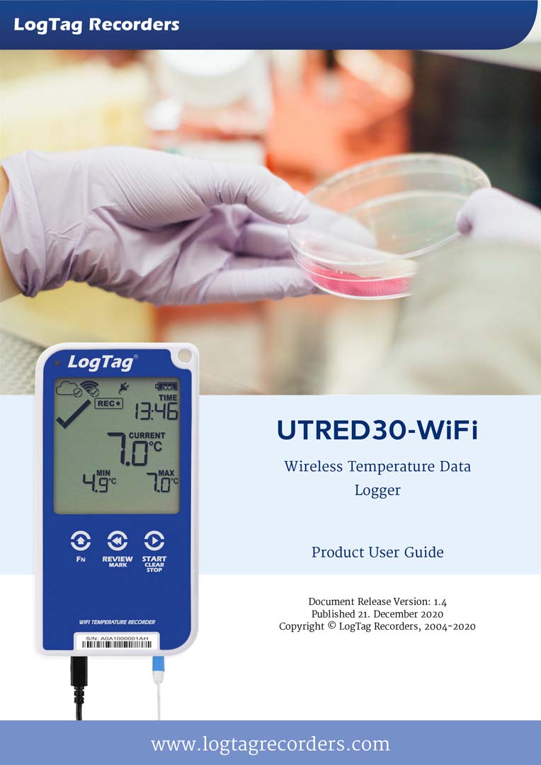 LogTag Single-Channel LCD WiFi Data Logger Kit
