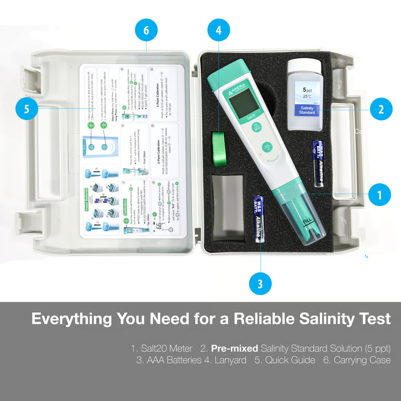 Apera Salt20 Salinity Pocket Tester Kit